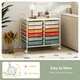 image 10 of COSTWAY 12 Drawers Utility Cart Storage Rolling Macaron
