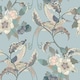 image 1 of Beautiful Birds Wallpaper in Duck Egg | Blue | Duck Egg