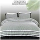 image 6 of Meander Greek Printed Duvet Cover Set Reversible Polycotton Beddings Black | Double