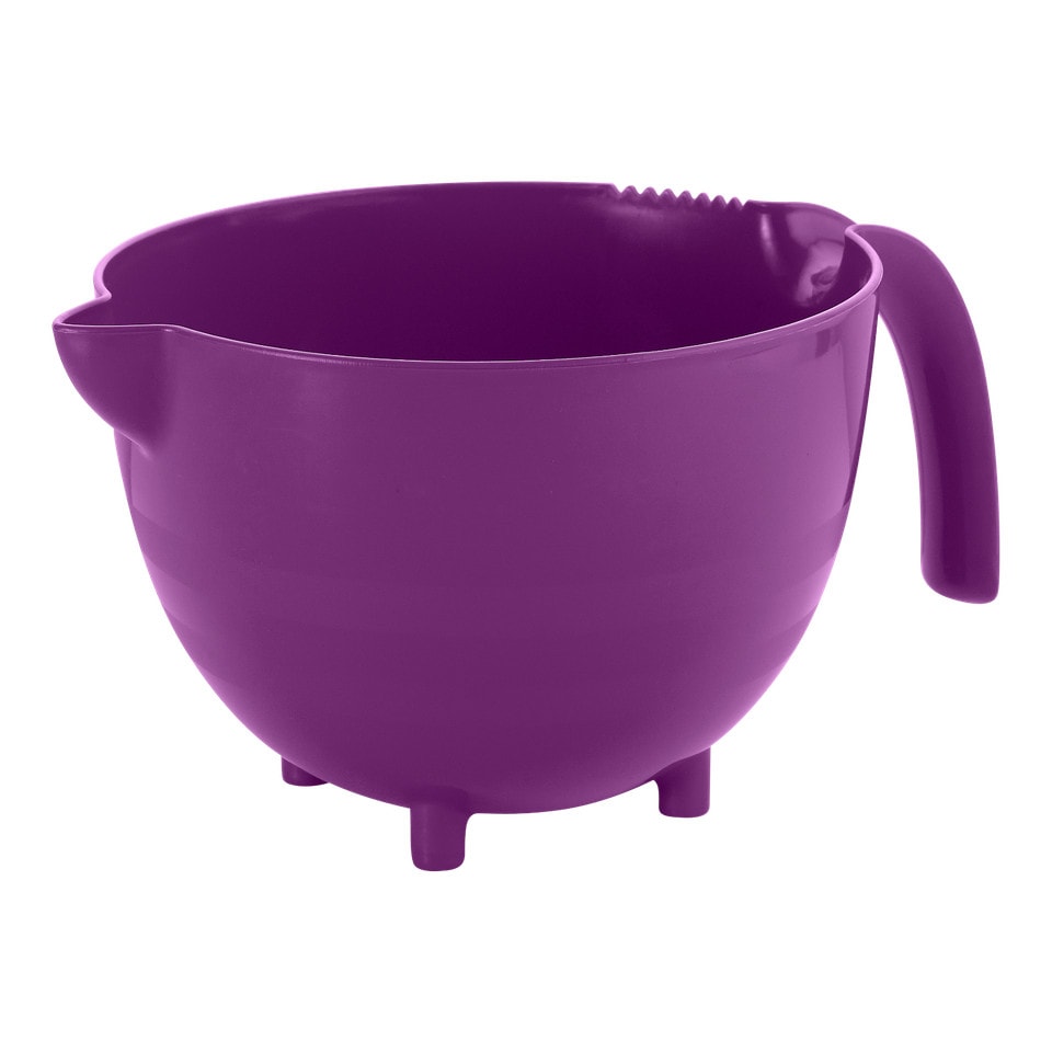 image 1 of Large Plastic Mixing Measuring & Dispensing Jug Pitcher with Pouring Spout Kitchen | Purple | Purple | One Size