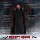 image 3 of HOMCOM 195cm 77 Winged Grim Reaper Outdoor Halloween Decoration, Halloween Animatronic with Sound Activated, Light Up Eyes, Sound Effects, Animated Prop for Haunted House
