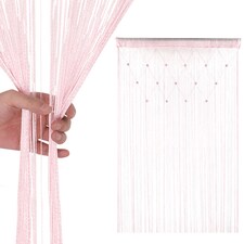 Polyester Glitter Beaded String Curtain Panel - 200x100cm