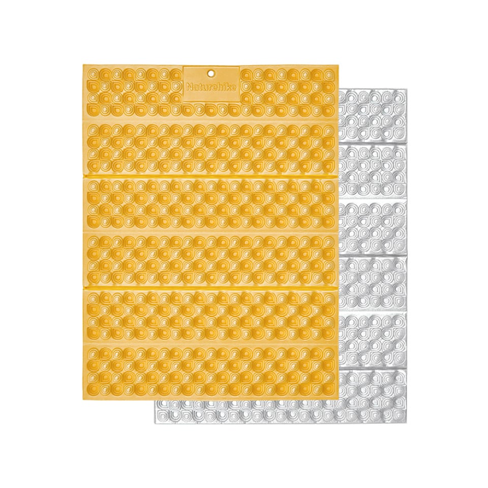 image 1 of Foldable Egg Crate Cushion | Gold | Gold | Not provided