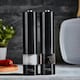 image 2 of Cooks Professional Electric Salt & Pepper Mill Set | Adjustable Grind Settings | Simple One-Button Operation | Matt Black