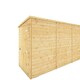 image 5 of 12 x 4 Modular Garden Shed Wooden Shiplap Pent Tongue and Groove Storage Brown