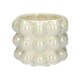 image 1 of Sand Pearl Finish Bubble Indoor Plant Pot Cream