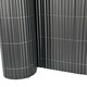 image 9 of 1m x 3m Grey PVC Outdoor Garden Fencing Privacy Screen Roll | Grey | 1