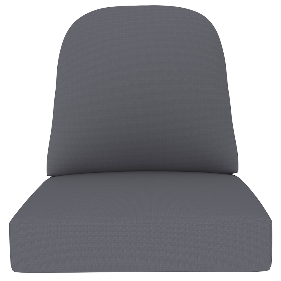 image 1 of Covers&All Outdoor 5 in Seat / Back Cushion with Highly Durable Cover Rite Fabric, 22 in W x 24 in L x 5 in Thick, Grey