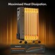image 3 of VonHaus Oil Filled Radiator 9 Fin Portable Electric Heater