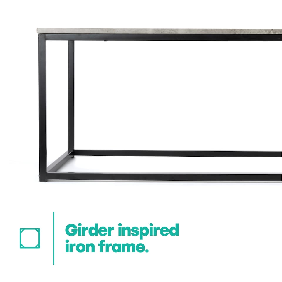 image 1 of Industrial Concrete Effect Coffee Table