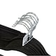 image 6 of Pack of 20 Black Non-Slip Space Saving Velvet Clothes Garment Coat Suit Hangers