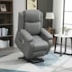 image 2 of HOMCOM Riser and Recliner Chair with Massage, Heat, Power Lift Recliner Chair for Elderly with Remote Control, Extended Footrest, Dual Side Pockets, Overstuffed Electric Reclining Armchair, Grey | Grey