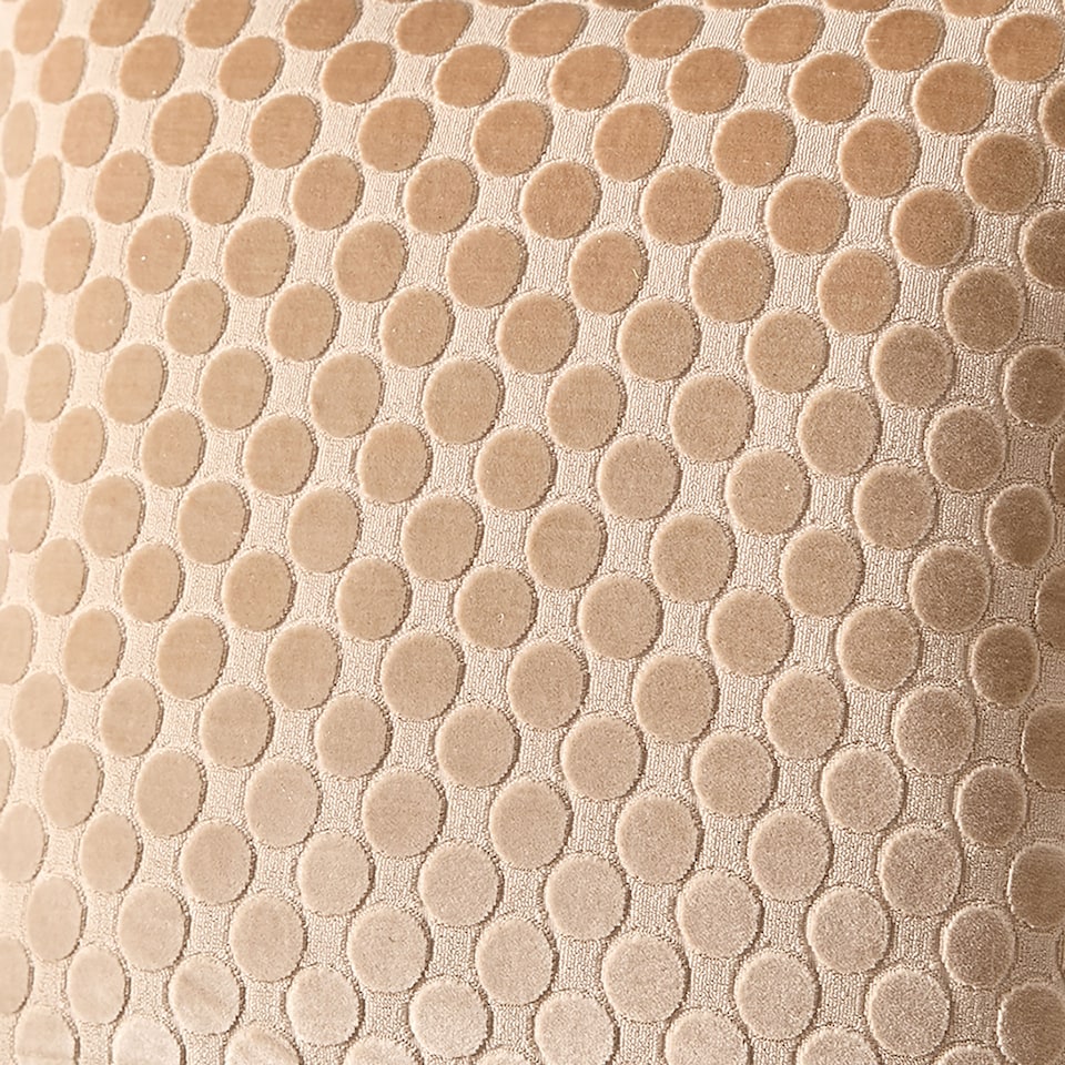 image 1 of Soiree Velvet Spot Filled Cushion Natural