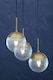 image 2 of Interiors by Premier Revive Gold Finish 3 Bulb Pendant Light