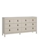 image 1 of Barcelona Double Dresser 4+4 Drawers in Cashmere Cream