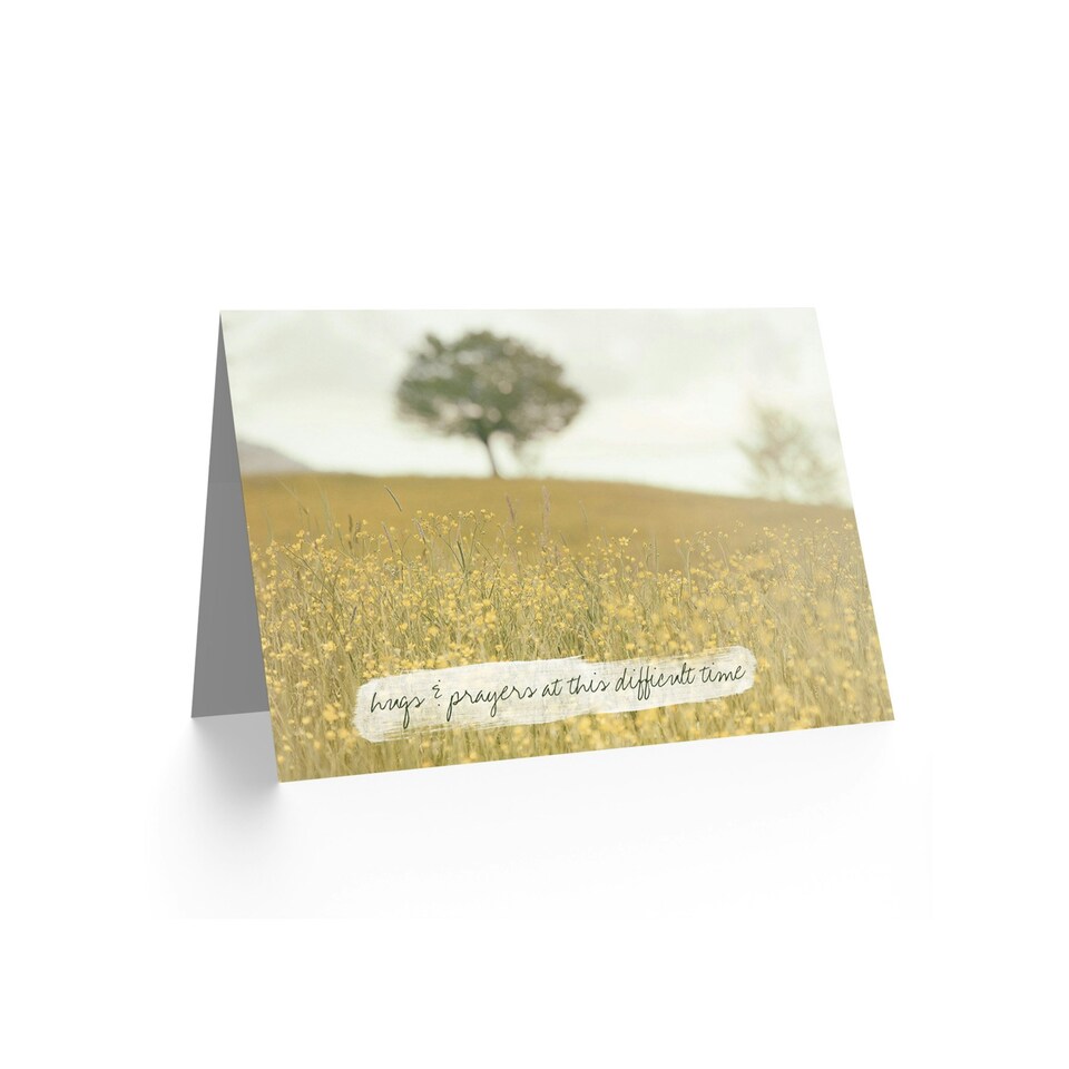 image 1 of Bereaved Hugs Prayers Sympathy Card