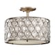 image 1 of Lucia 3 Light Semi Flush Ceiling Light Burnished Silver, E27