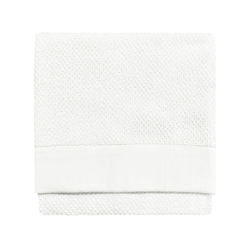 image 1 of furn. Textured Hand Towel White