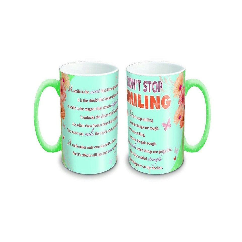 image 1 of Don't Stop Smiling ... Sentimental Mug - Birthday, Christmas Gift