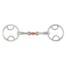 Shires Copper Lozenge Horse Bevel Bit - Silver - 70mm x 6in x 16mm