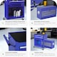 image 5 of Tool Chest - 8 drawers, 4 wheels, multiple layouts, lockable Blue | Blue