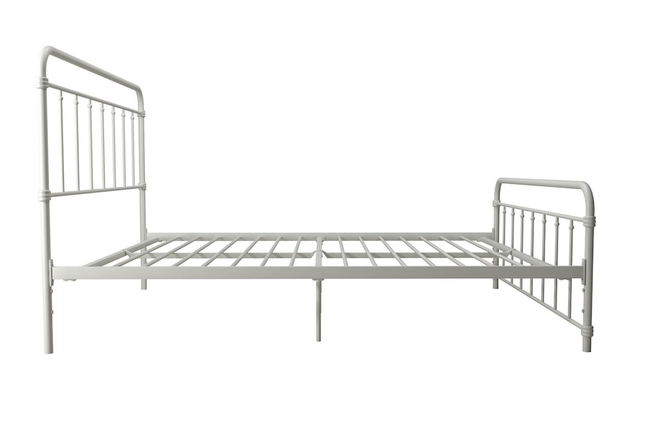 image 1 of Wallace Metal Bed White, Double