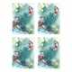 image 1 of Japanese Koi Fish Art Cards Water Lily Any Occasion Pack of 4 A6