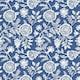 image 1 of Country Floral Wallpaper in Blue Blue