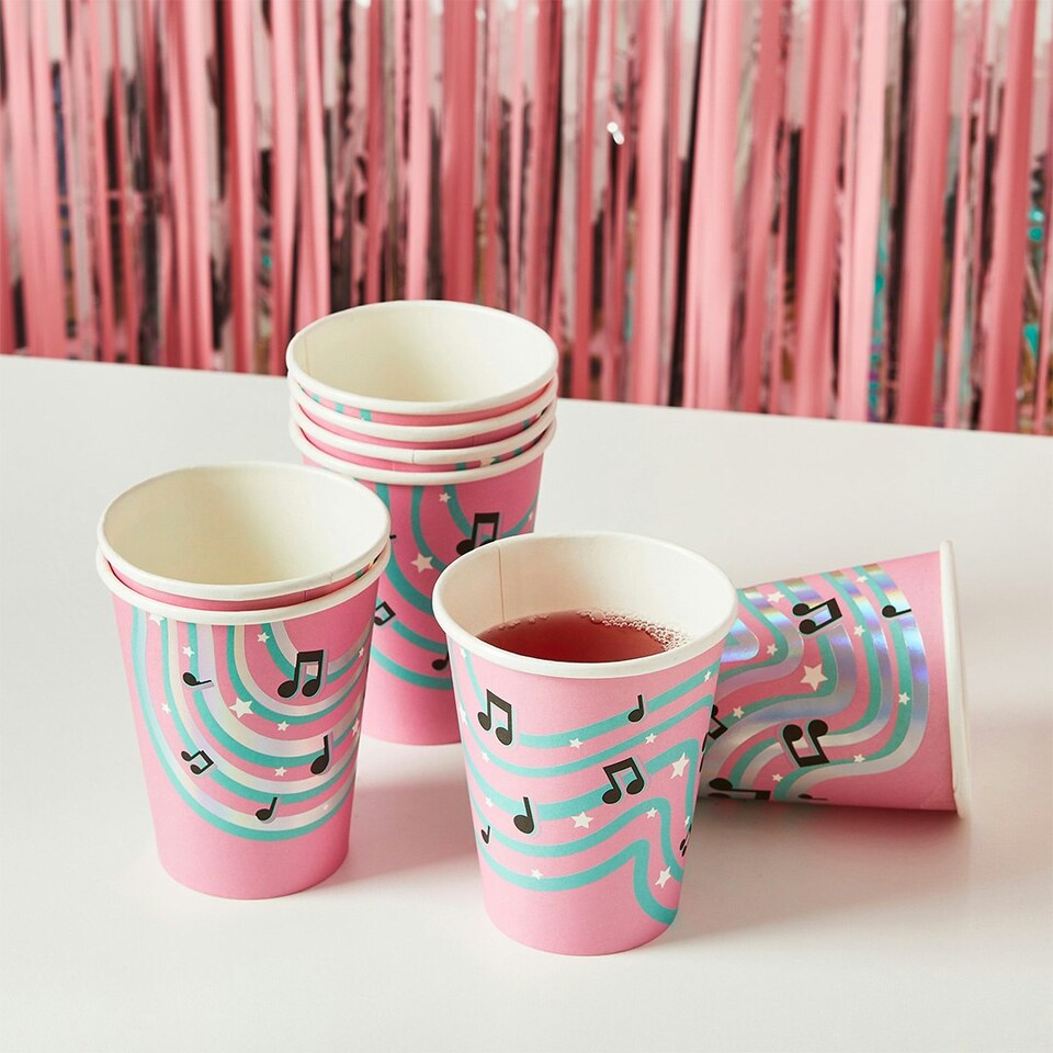 image 1 of Musical Note Paper Cups - Pack of 8