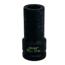 3/4" Drive 21mm Deep Metric MM Impact Impacted Socket 6 Sided Single Hex