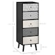 image 5 of HOMCOM Chest of Drawers, 5 Drawer Dresser, Vertical Storage Organizer Unit for Bedroom, Living Room