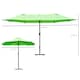 image 3 of Outsunny 4.6m Garden Parasol Double-Sided Sun Umbrella Patio Market Shelter Canopy Shade Outdoor with Cross Base – Green