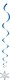 image 2 of Snowflakes Christmas Hanging Swirl Decorations - Pack of 3