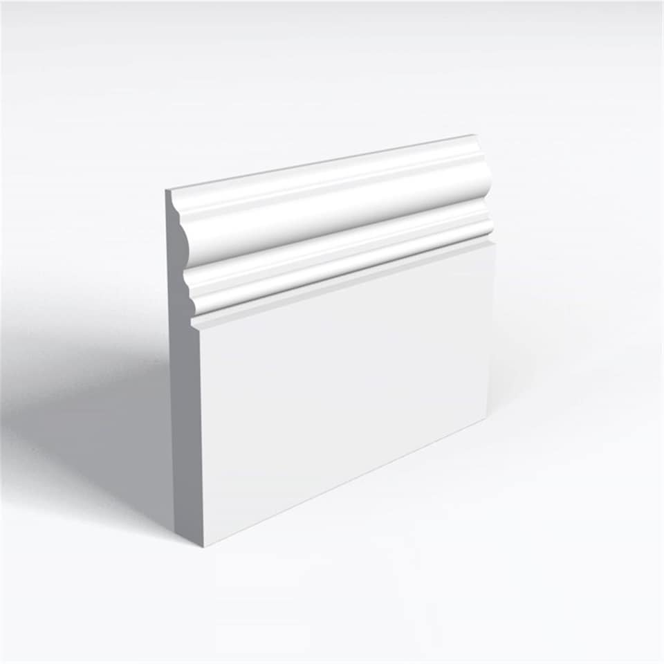 Pack of 10 (Total 10 Units) - Moisture Resistant MDF Primed 330 Skirting Board - 18mm (T) x 169mm (H) x 4200mm (L)