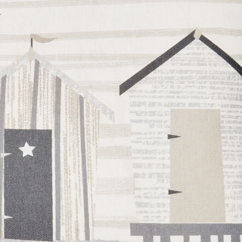 image 1 of Fusion Beach Huts Outdoor Cushion Cover Natural