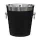 image 1 of Black Enamel Champagne Bucket