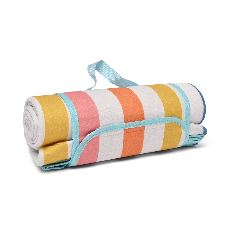 image 1 of Fusion Carlson Stripe Picnic Blanket Multi