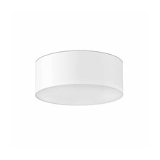 Seven 3 Light Large Flush Ceiling Light White, E27