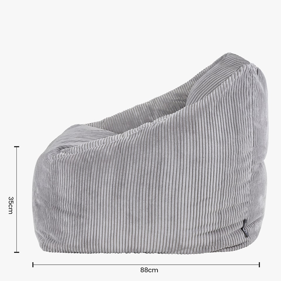image 1 of Natalia Large Beanbag Corduroy Light Grey | Grey | Grey | XL | 1