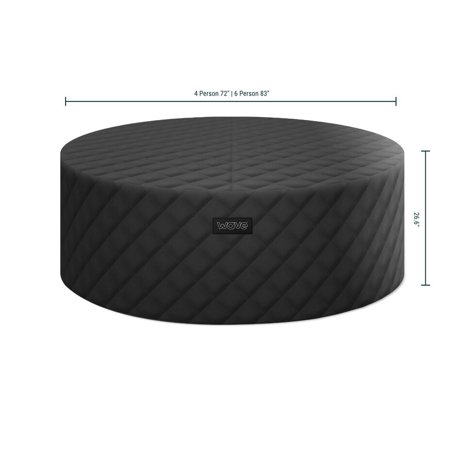 image 1 of Wave Insulating Foam Hot Tub Mat, Square, 205 x 205cm