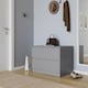 image 4 of URBNLIVING 2 Drawer Chest Storage Unit With Adjustable Feet | Multi | Grey | 1
