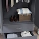 image 8 of Vida Designs Riano 2 Door 2 Drawer Wardrobe With Shelf & Clothes Rail, Grey