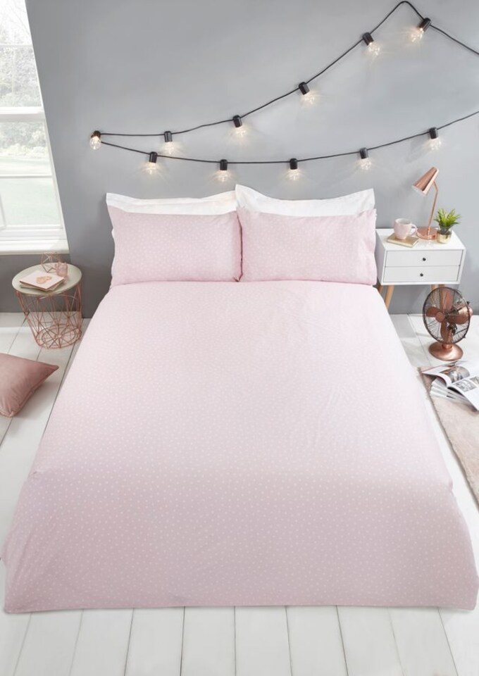 image 1 of Hello Gorgeous Polycotton Reversible Duvet Cover Set with Pillowcase | Multi