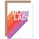 image 1 of Boss Lady Gradient Colour Modern Typography Congrats Card