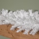 image 5 of 2.7m (9ft) White Christmas Garland with PVC Branches