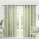 image 4 of Sade Eyelet Curtains - Green - 168x229cm