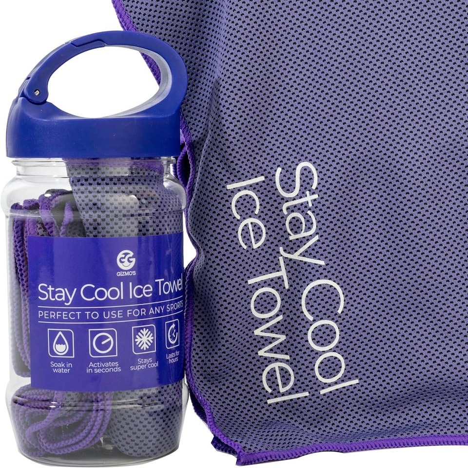 image 1 of Stay Cool Ice Towel Perfect To Use For Any Sports Blue | One size