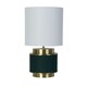 image 4 of Marriot Green & Antique Brass Table Lamp Green