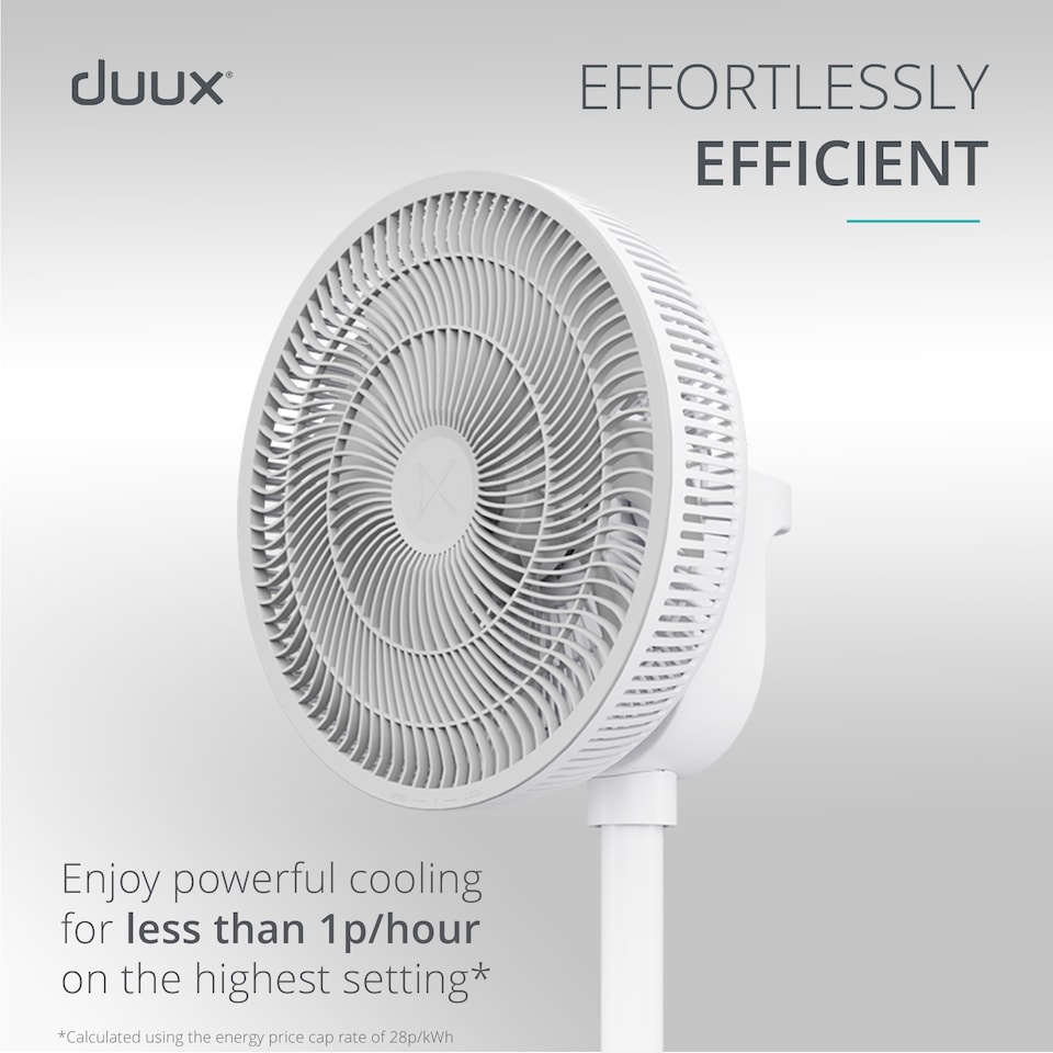 image 1 of Duux Whisper 3 Standing Fan with Remote Control | White | White