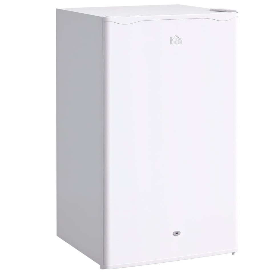image 1 of HOMCOM 91L Freestanding Under Counter Fridge with Lock White